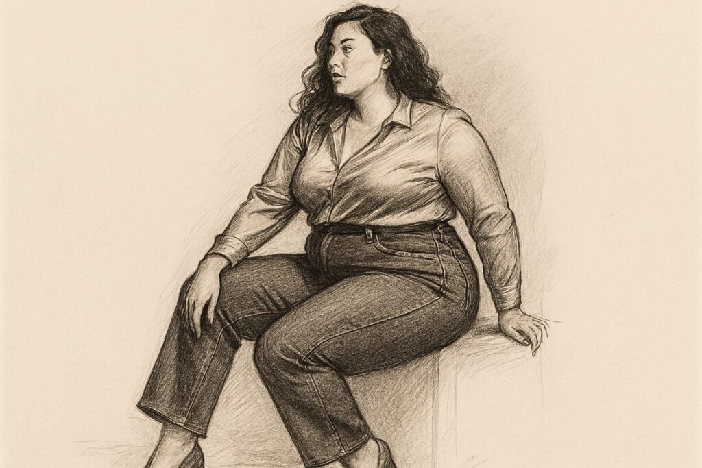 Dark-Wash Jeans for a Slimming Base