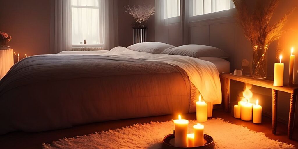 How do I plan a romantic night in the bedroom for him