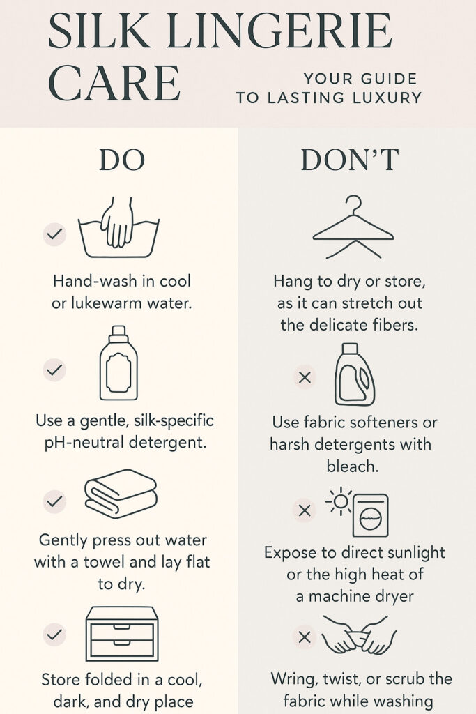 Silk Lingerie Care Guide Keep Your Luxury Pieces Beautiful
